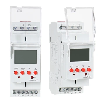 

Digital Display Voltage Relay 8A 2SPDT Monitoring Phase Relay Auto Reset LCD Relay