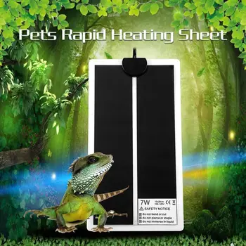 

Heating Warm Pad Adjustable Temperature Controller Incubator Terrarium Reptiles Supplies 5W/7W/45W Climbing Plant Heated Pet Mat