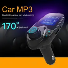 

50% Hot Sales T10 Bluetooth Player Wireless Handsfree ABS LED Screen Display MP3 Charger FM Modulator for Car
