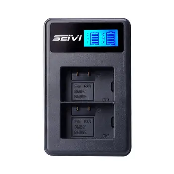 

For Dmw-Bmb9E Usb Lcd Display Dual Port Battery Charger For Panasonic Lumix Dmc Fz40K Fz45K Fz47K Fz48K Fz60 Fz70 Fz100 Fz150