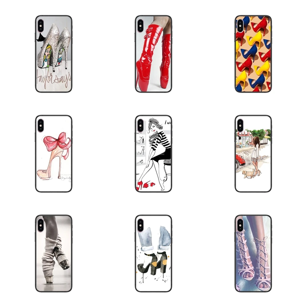 Original heels heeled shoes ballerina Soft TPU Phone Accessories For Apple iPhone 11 12 Pro Mini XS Max XR X 8 7 6 6S Plus 5 5S | Мобильные