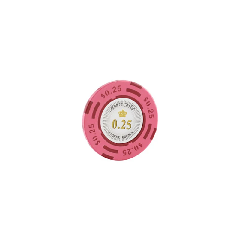 025 yuan face value K8356 25 шт./лот 14 г двойной цвет USD пленка глина Техасский Холдем чип покерные игровые карты чипы маджонг баккарат монета баккарат чипы - Цвет: 025 yuan face value