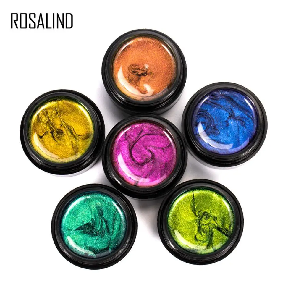 Rosalind Galaxy 9D кошачьи глаза светодиодный Гель-лак для ногтей инструменты для ногтей Полупостоянный Хамелеон кошачьи глаза УФ гель для ногтей