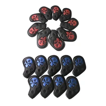 9 Cái/bộ PU Chống Thấm Nước SKMEI Thể Thao Đầu Gậy Golf Bao Gậy Putter Tấm Bảo Vệ Headcover-2 Màu(China)