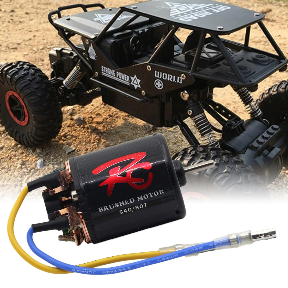 

Accessories Crawler Power 45T 55T 80T 60A Brushed Motor Set 21T 27T 35T RC Car Parts Waterproof ESC Climbing For TRX4 D90 SCX10