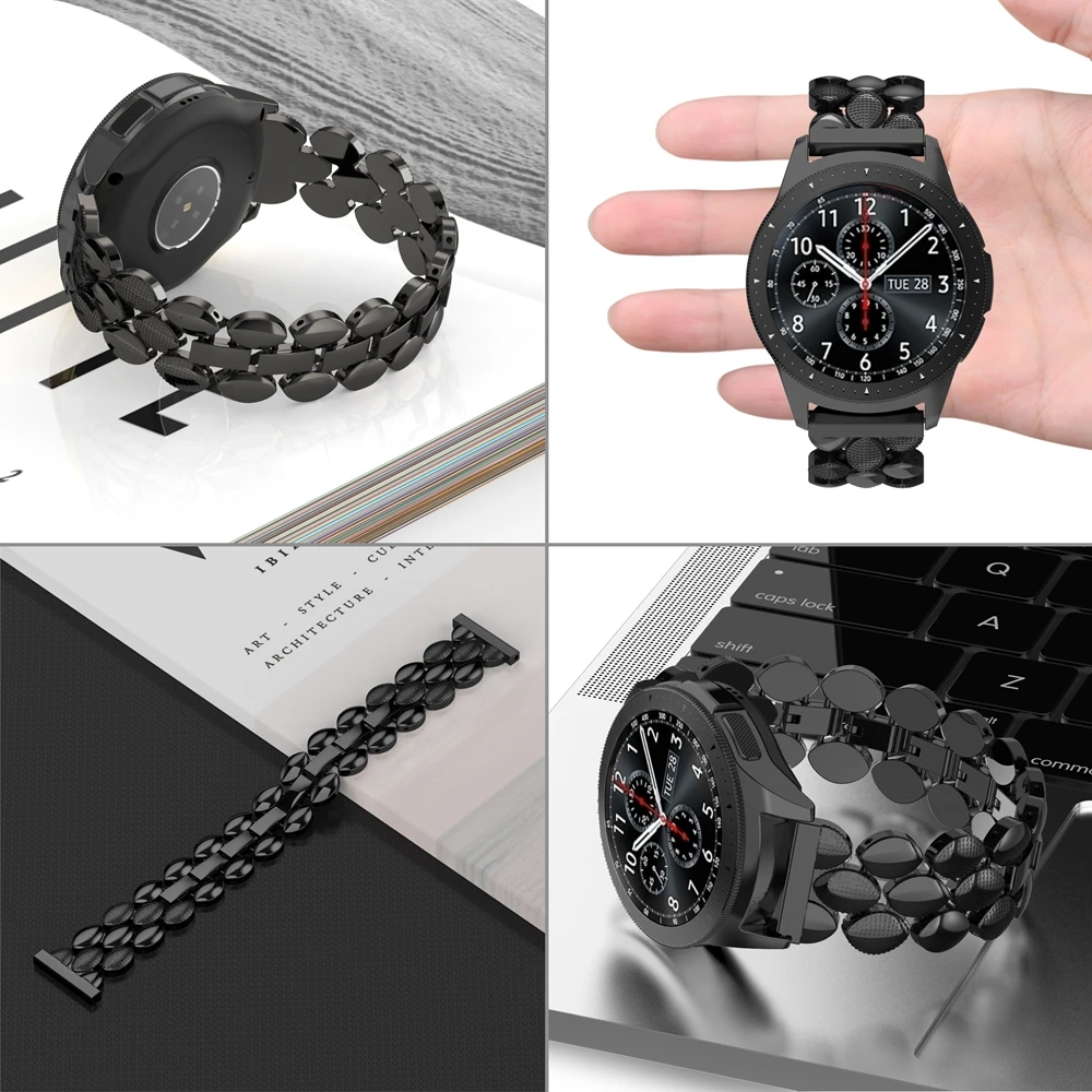 Браслет Toyouths из нержавеющей стали для samsung Galaxy Watch 42 мм, браслет, Женский металлический ремешок для Galaxy Active 2 40 мм