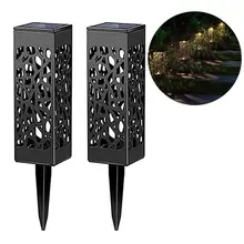 Полое освещение для лужайки на солнечной батарее наружный водонепроницаемый светодиодный блок 1,2 V лампы(2 шт) для IP44 0,06 W Yard Path