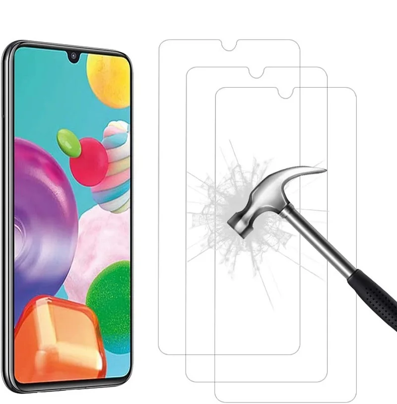 100Pcs/lot 9H Clear Tempered Glass For Samsung A10