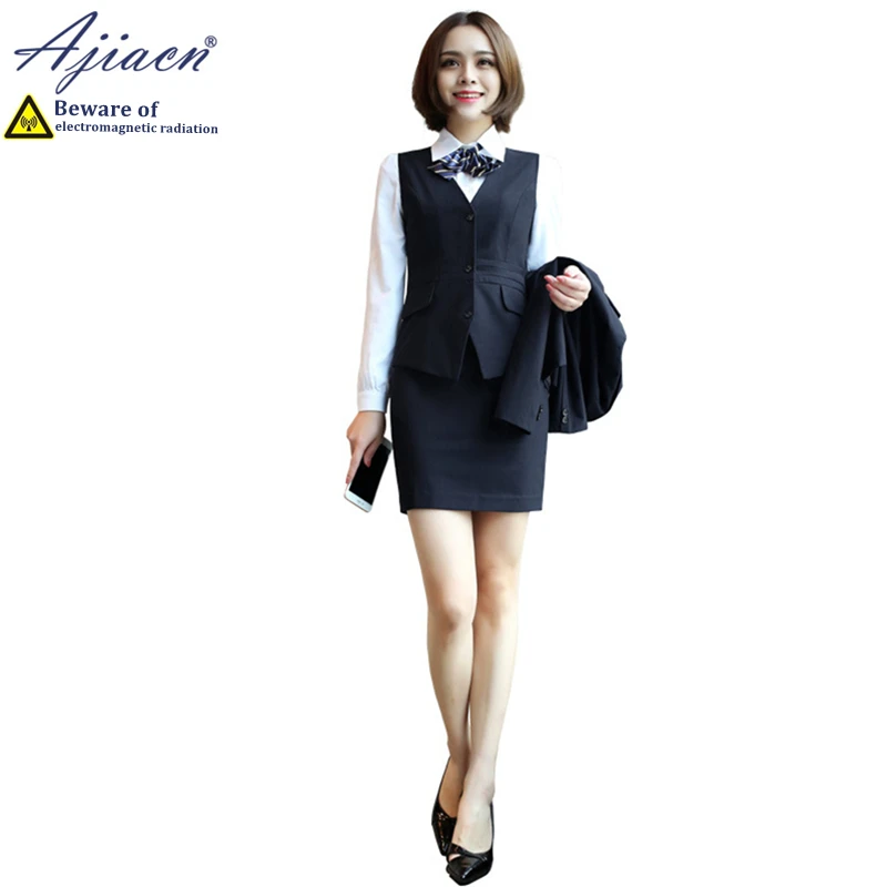 Anti Radiation Women Business Coat with Silver Fiber