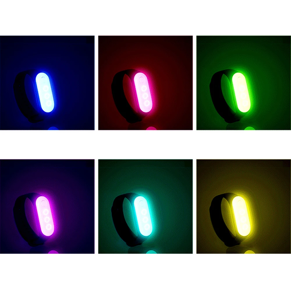 1 шт. модный стиль светодиодный светильник браслет светится Rave USB перезарядка 10 цветов Фестиваль Свадебная вечеринка украшения