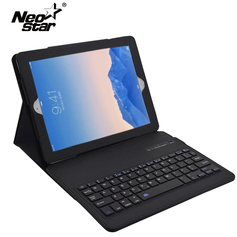 

Bluetooth Keyboard Leather Case For Ipad 2 3 4 Smart Case For Apple iPad 2 iPad 3 ipad 4 9.7 Inch Case + Film + Stylus Pen