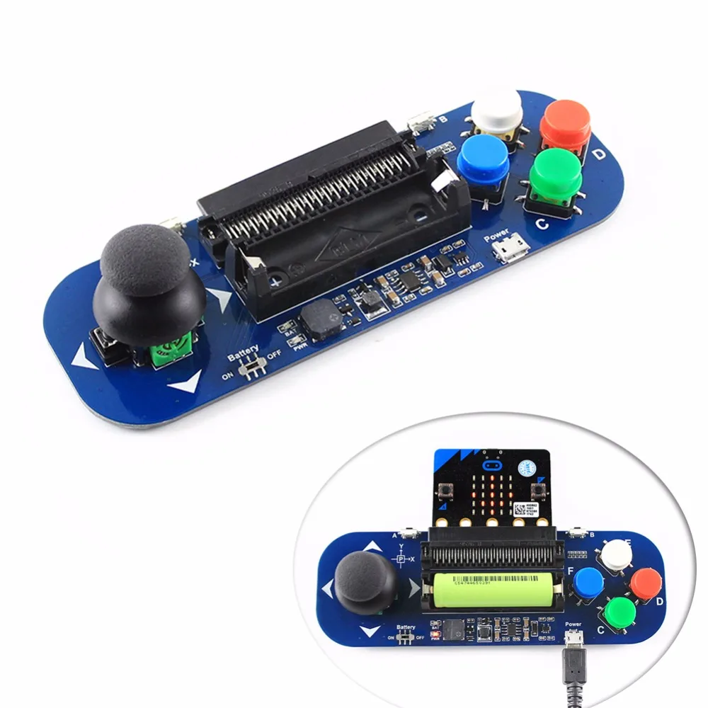 5V модуль расширения геймпада с зуммером на доске джойстик кнопочная плата для микро: бит микробит