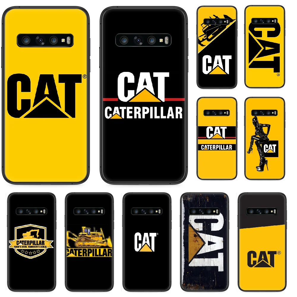 Чехол с логотипом Caterpillar cat для телефона Samsung Galaxy S 10 20 3 4 5 6 7 8 9 Plus E Lite Uitra черный