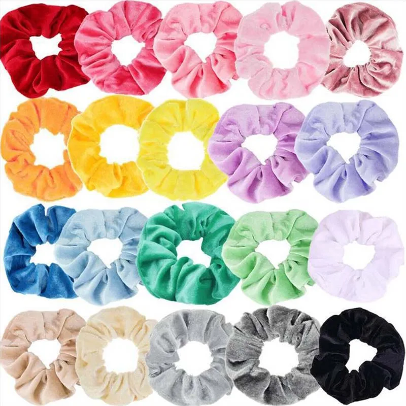 Модные бархатные резинки для женщин девочек эластичные волосы резиновые ленты аксессуары резинка для Женский Галстук резинка для волос конский хвост держатель