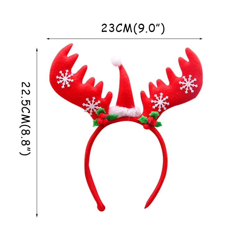 Рождественские украшения Счастливого Рождества фоторамка реквизит новогодние очки повязка на голову для дома детей рождественские подарки Navidad - Цвет: headband-G
