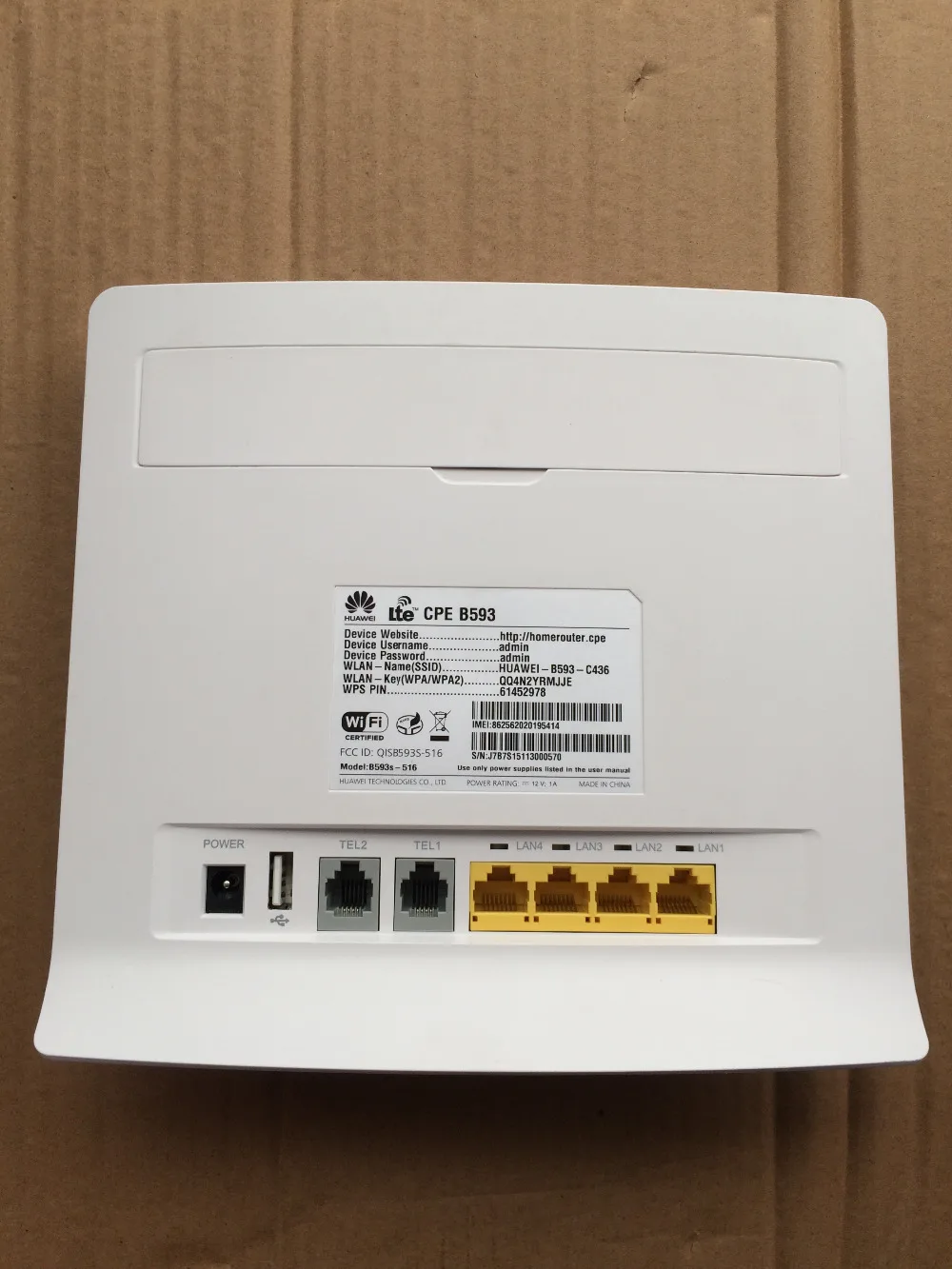 Разблокированный huawei B593s-516 FDD Band2/4/5/7/8, 4G LTE CPE 150 Мбит/с Мобильный маршрутизатор беспроводная точка доступа 4G модем плюс 2 шт. антенны