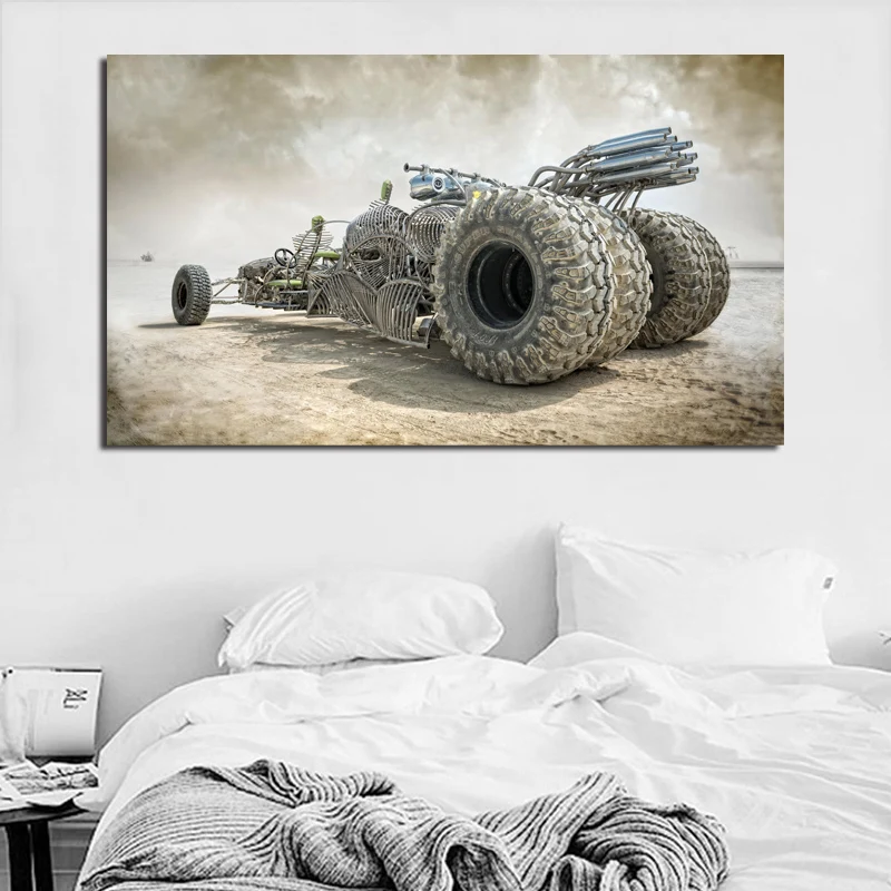Mad Maxes Fury Дорожный транспорт плакат с автомобилями холст картина принт спальня