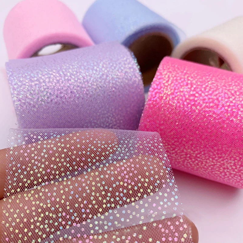 Hyun Color High Density Organza Stain Ribbon 25yards 60mm DIY Hairbow Crafts Gift Bouquet Wrapping Supplies Sewing Accessories
