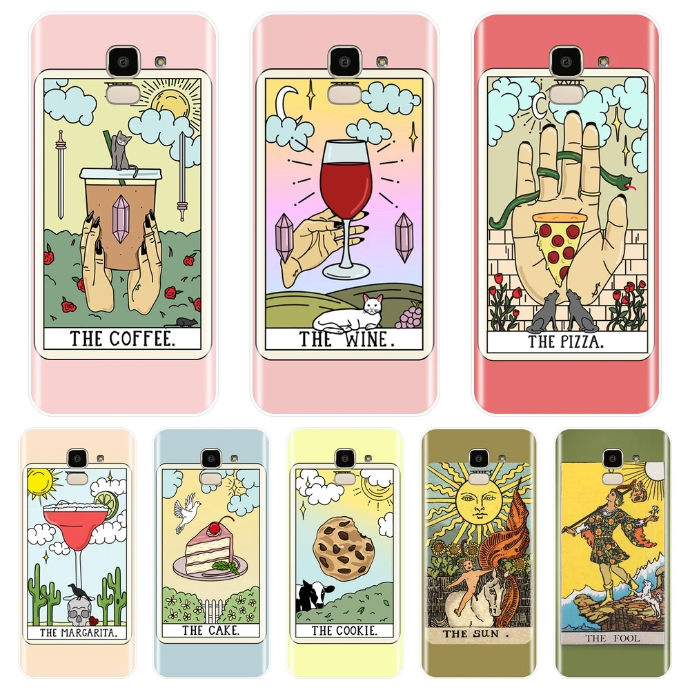 Задняя крышка для Samsung Galaxy J2 J5 J7 Prime Tarot силиконовый чехол телефона J3 2015 2016 2017 J4 J6 J8