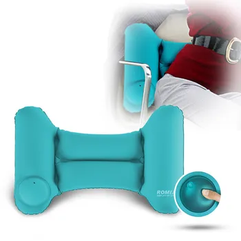 

Portable Lumbar Pillow H-shaped Inflatable Foldable Air Neck Self Pump Up Relaxing Camping Travel Car Airplane Outdoor Cushion