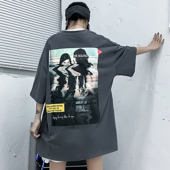 

Funny Printed Hip-hop T-shirt Men Women Crew Neck Street Fashion Women's Tshirt Cotton Tee Shirts