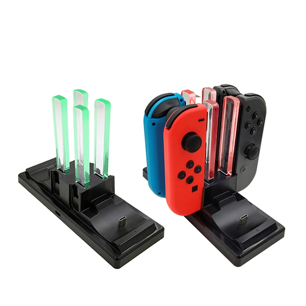 iBen USB Charging Dock 6 in 1 Station Holder Stand Bracket For Nintend Switch Pro Joy-Con Controller Charger LED Indication (13)