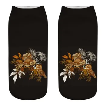 

Owl Cute Casual Work Business Cotton Socks 3D Printing Medium Sports Socks