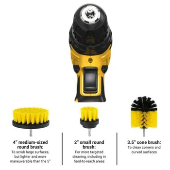 

5PCS/ Set Power Scrubber Cleaning Drill Brush Head Tub Cleaner Combo Clean Tool