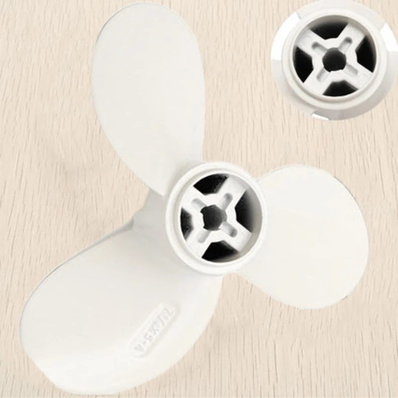 

For Marine Boat Motor 2 Stroke 2HP Metal Outboard Propeller White Accessories