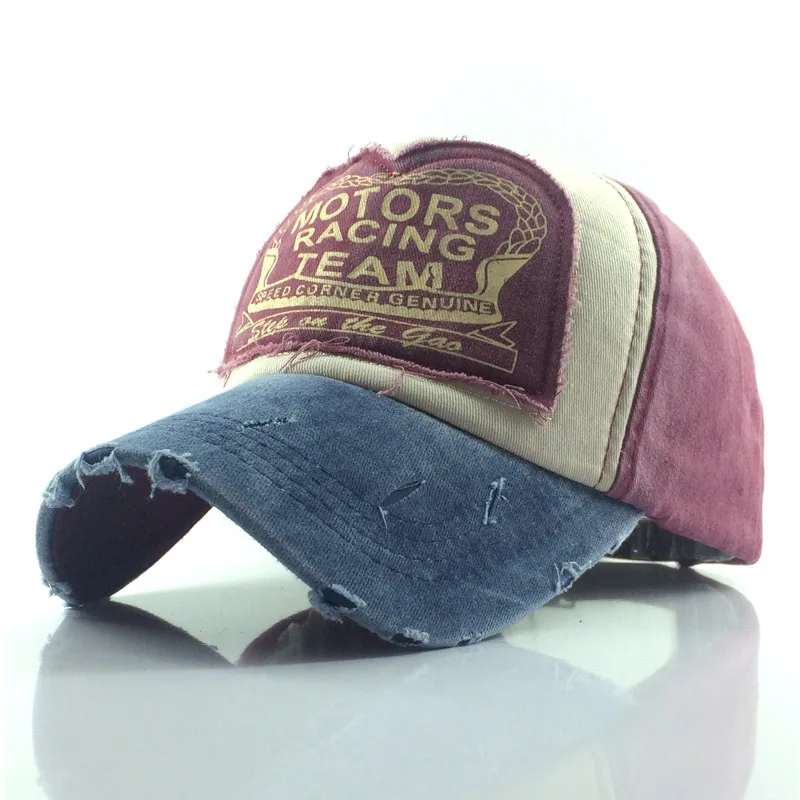 

of the classic worn-out sticker baseball cap washed cotton MOTO men and women fashion outdoor sunshade hat wholesale