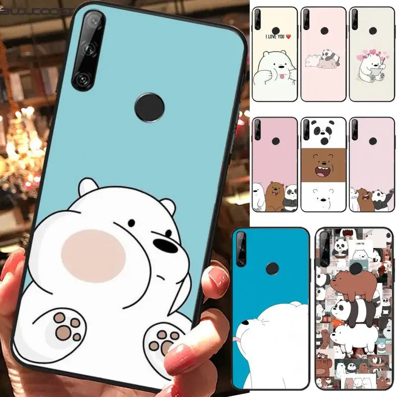 Hrmes три симпатичных медведя DIY чехол для телефона Huawei Y5 II Y6 Y7Prime Y9 2018 2019 | Мобильные