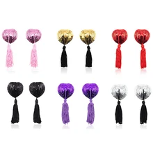 Сексуальные самостоятельно липкие накладки на соски топ с мишурой наклейка на груди блесток пасти Невидимый для сосков бюстгальтер аксессуары