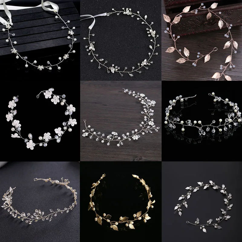 Bridal Wreath Pearl Crystal Headpiece Wedding Bridal Jewelry