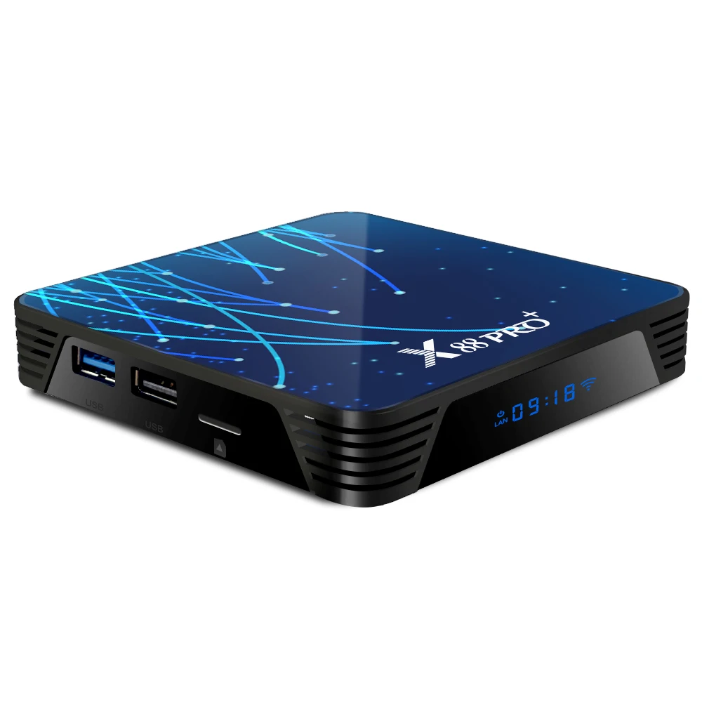 X88 PRO plus Android 9,0 Восьмиядерный ТВ приставка RK3368 4G 64G 128GB BT4.0 4K Google Play Youtube высокопроизводительный процессор ТВ приставка X88 pro