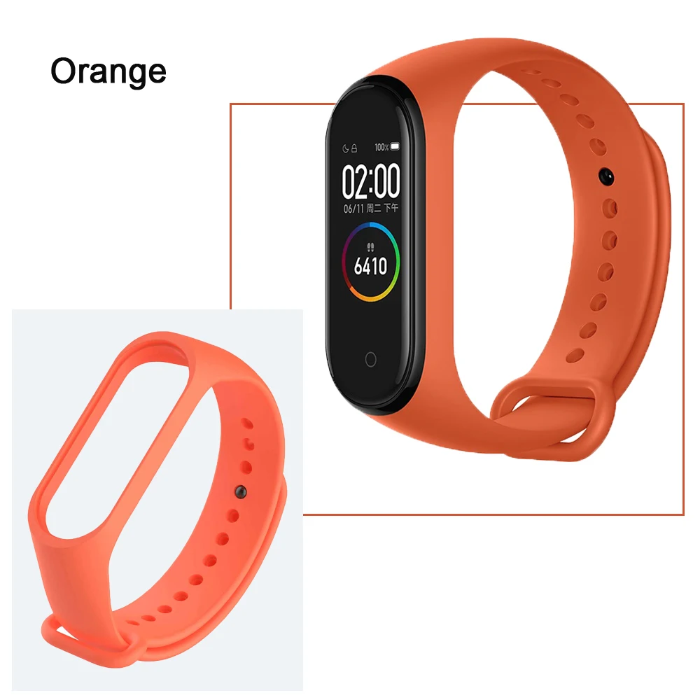 Mi Band 3 4 ремень ремешок на запястье для Xiaomi mi Band 3 4 спортивный силиконовый браслет для mi Группа 4 3 Band4 Смарт-часы с браслетом