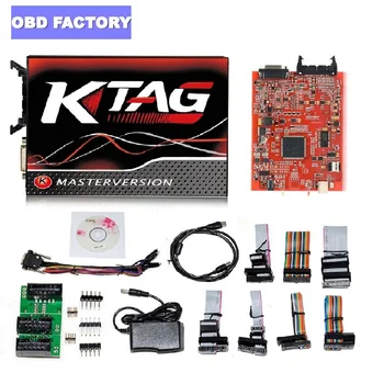 

New 4LED Red PCB KTAG 7.020 EU Online Version SW V2.25 No Token Limited KTAG 7.020 OBD2 Manager Tuning Support Full Protocols