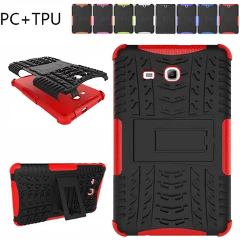 

Armor Cover for Samsung Galaxy Tab 3 Lite 7.0 T110 Tablet Case Back Cover with Stand TPU PC Combo T110 Protective Case