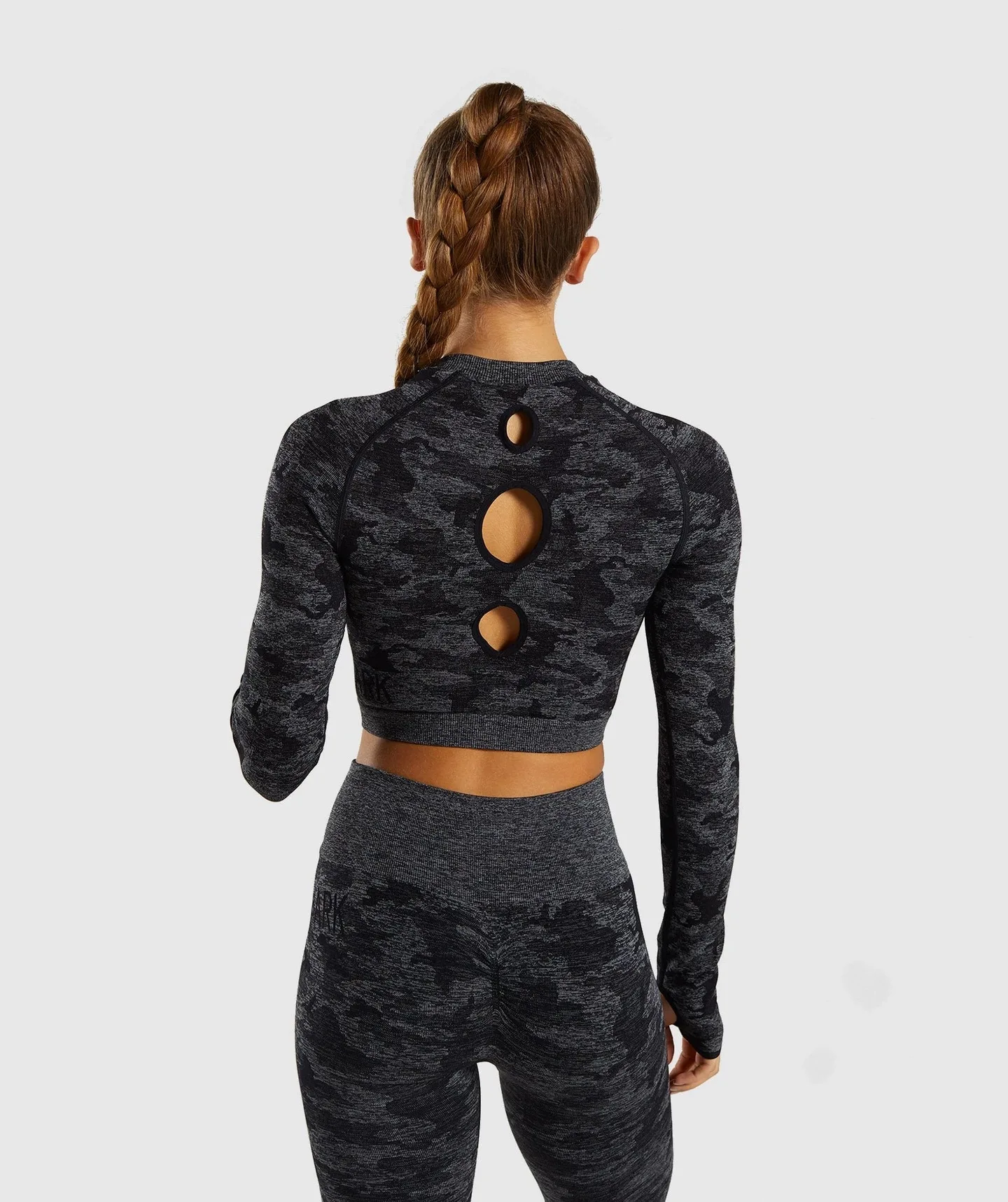 black 2 pcs gym sets 3 шт., камуфляжный бесшовный комплект, женские комплекты для спортзала, спортивная одежда, спортивная одежда, комплект для йоги, женская одежда для фитнеса, спортивные Леггинсы и топ, комплект - Цвет: black 2 pcs gym sets