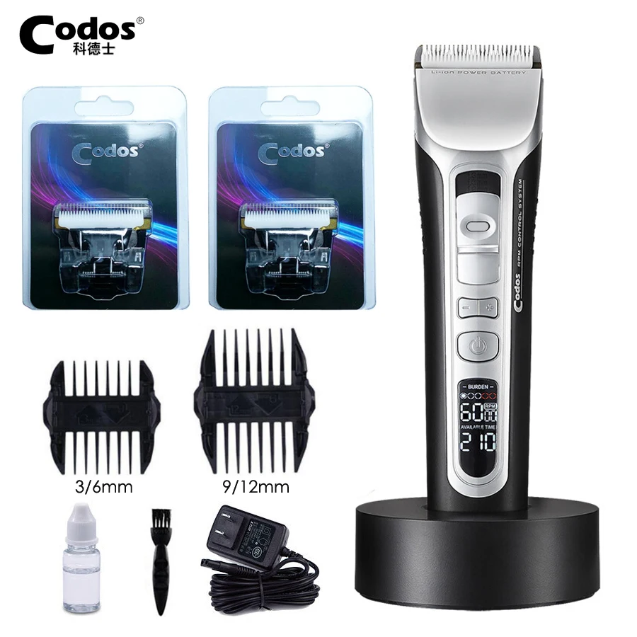 PROD 32817246928 Professional Codos CHC968 Ceramic Titanium Blade Hair
Clipper for Men Baby Hair Trimmer Cutting Shaving Machine for Barber
Salon