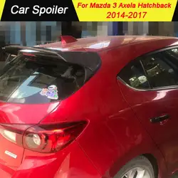 Спойлер из углеродного волокна для MAZDA 3 M3 Axela Hatchback 2014 2015 2016 2017 задний спойлер багажника праймер цвет украшение в виде хвостового крыла