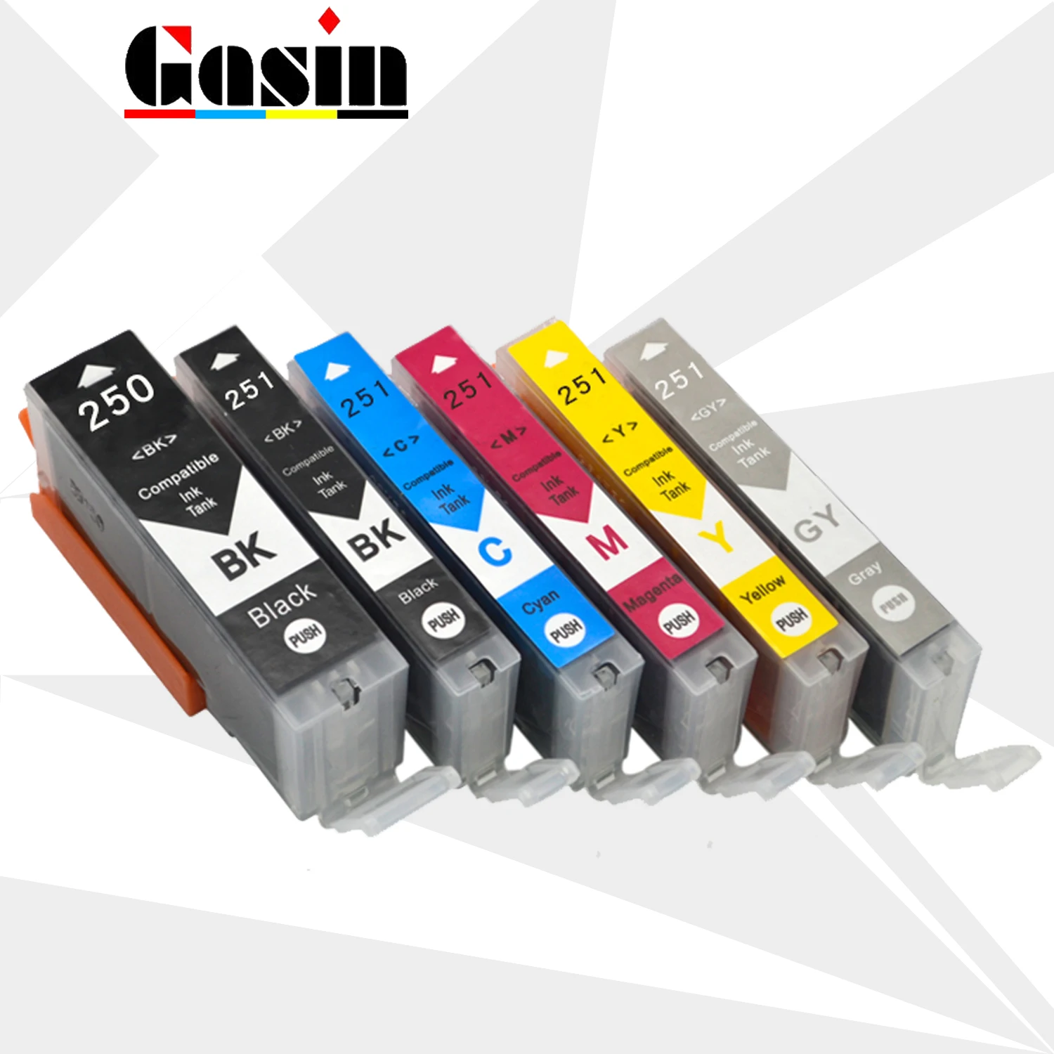 6 шт PGI-250 pgi 250 cli 251 чернильный картридж для принтера Canon принтерам PIXMA IP7220 IP8720 MX922 MX722 MG5420 MG5422 MG5520 MG6320 MG6420 MG7120