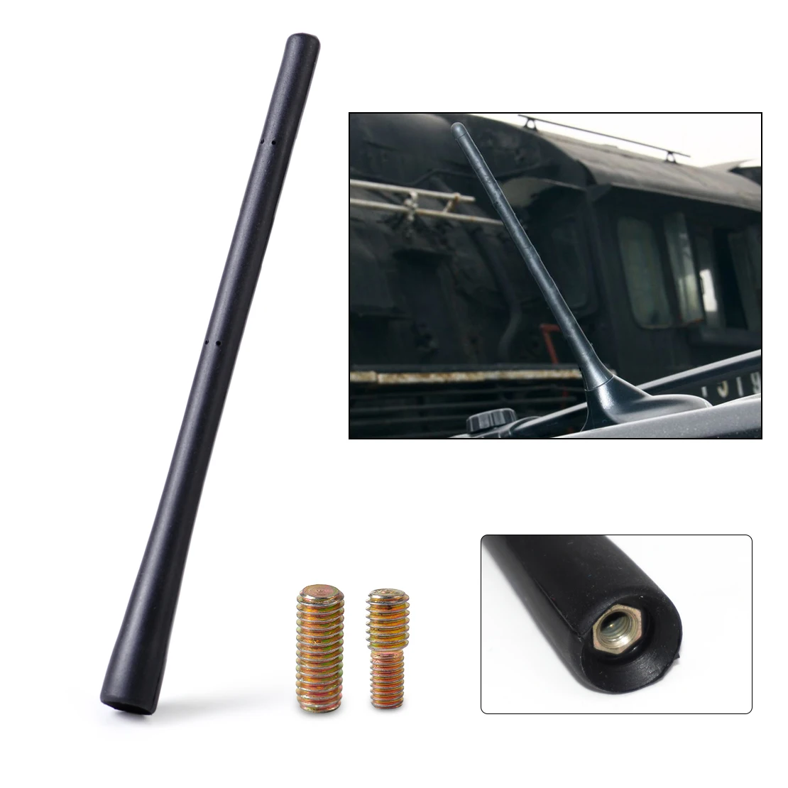 Beler Nuovo 8 "Antenna Antenna Mast Per Auto Am/Fm Radio Breve Stubby Per Dodge Avenger Charger Magnum Dart Durango Journey Nitro