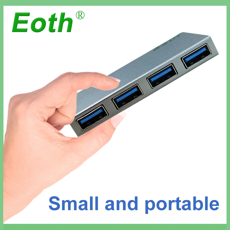 USB 3 0 hub адаптер 5 Гбит/с высокая Скорость 4 Порты и разъёмы s EOTH хорошего качества