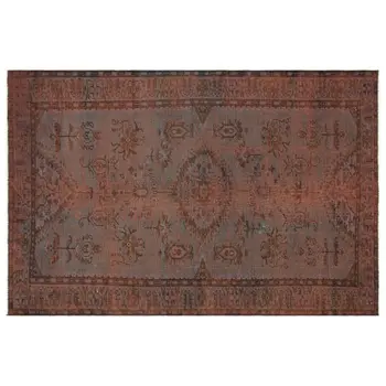 

Handmade Brown Vintage Overdyed Turkish Area Rug 176x268 Cm-5'9''X8'10''