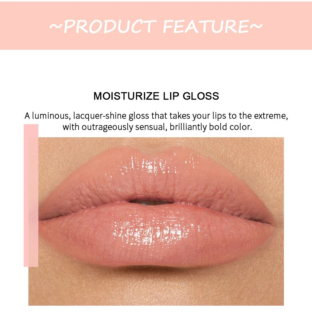 Description Picture 4 of itemMirror Pearl Lip Gloss Waterproof Lasting Moisturizing Glitter Lip Glaze Women Shimmer Plumping Lip Makeup Cosmetics 12 Colors