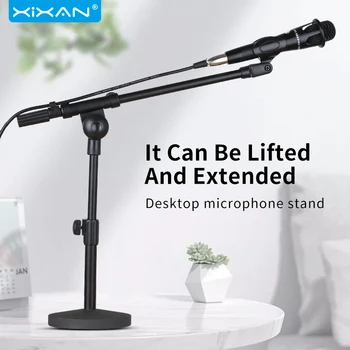 

Xixan SH72 Microphone Boom Desktop Mic Stand Desktop microphone stand for Online Chatting,Conference