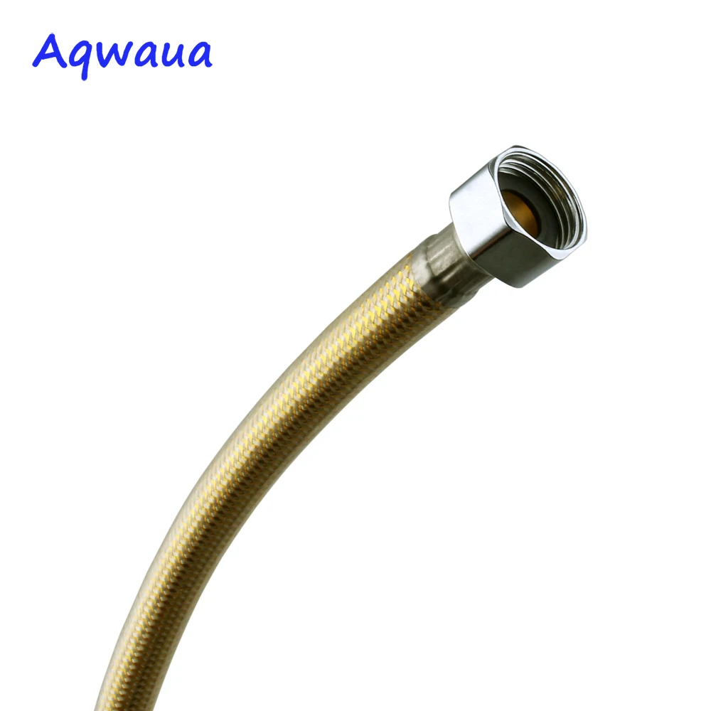 Aqwaua Золотой водопроводный шланг для крана 400/500/600 мм угловой клапан разъем
