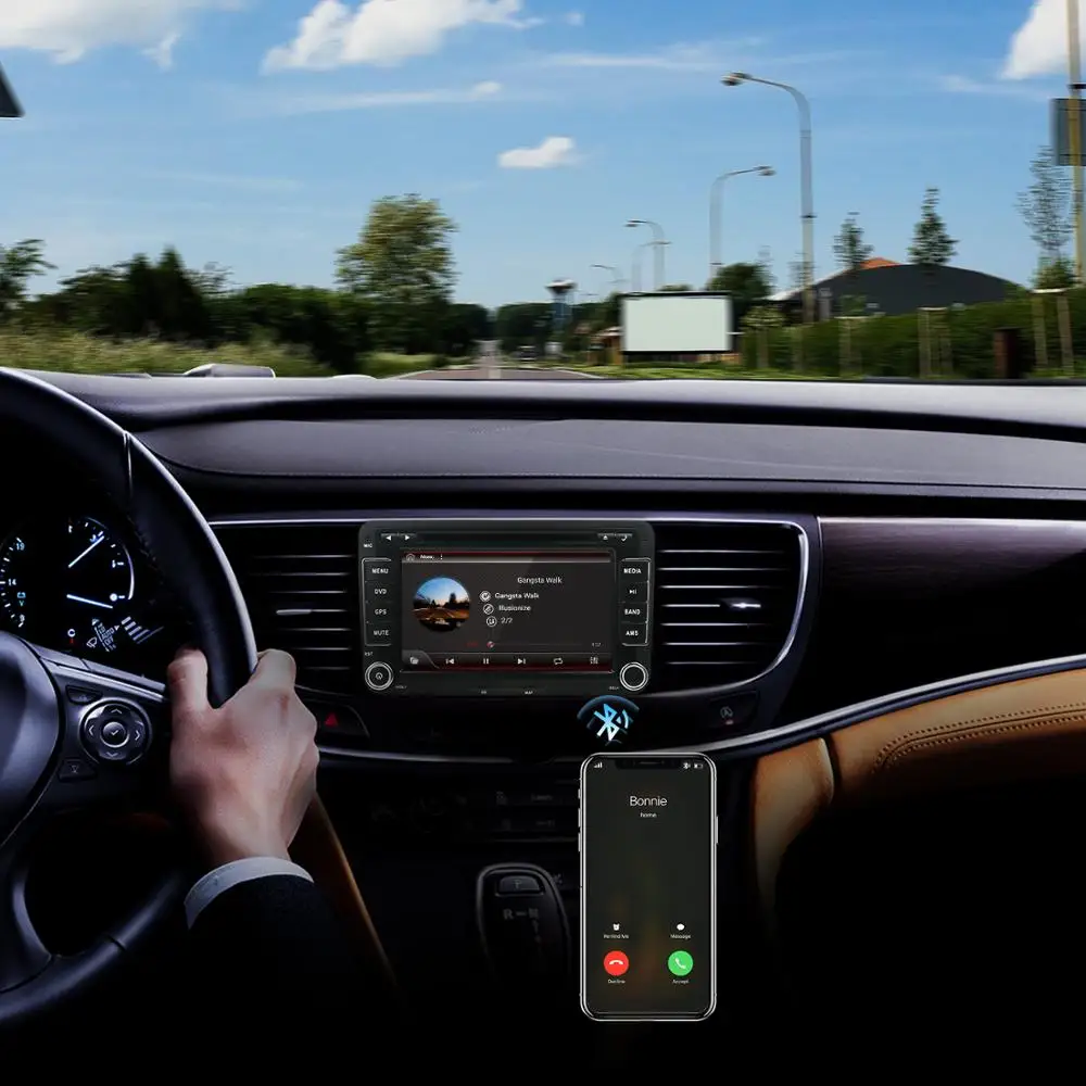 2 din четырехъядерный Android 10 0 для Volkswagen golf/forpolo sedan/T5/tiguan/passat/caddy радио wifi Bluetooth DAB OBD