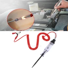 Automotive Tester di Tensione, DC 6V 12 V 24 V Circuito con Sonda Estesa Cavo di Primavera e Tagliente, indicatore di Luce per Auto/Veicoli