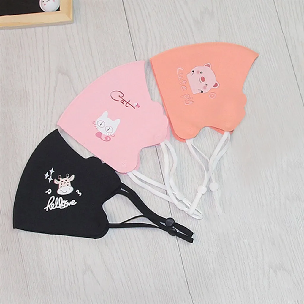Facemask Kids Washable Anti Dust Cycling Masks Anti-ultraviolet Cartoon Print Face Mask Sports Cotton Mascarilla Outdoors Masque | Спорт и